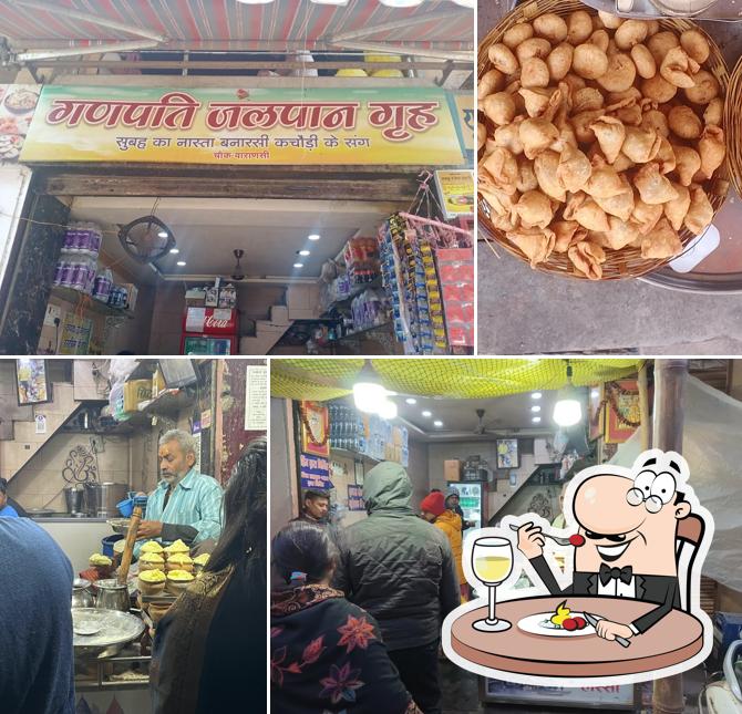 Food at Ganpati jalpan geeh