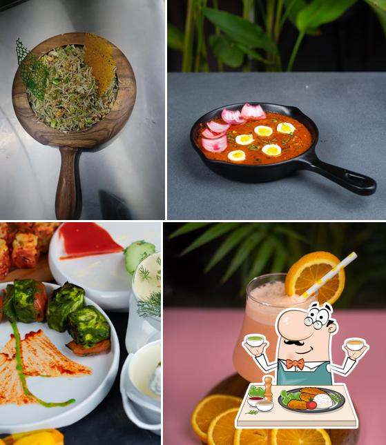 Meals at The Pink Door restaurant , Kudasan, Gandhinagar