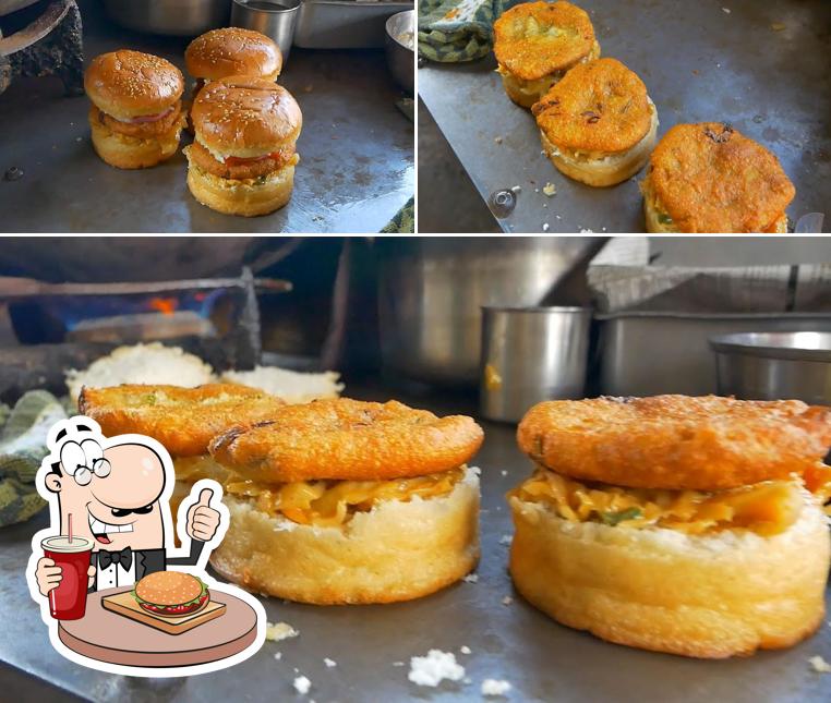 Get a burger at Yadav Maggi Roll Tripuri