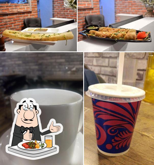 Among different things one can find food and drink at DELHI STREET'S RESTAURANT