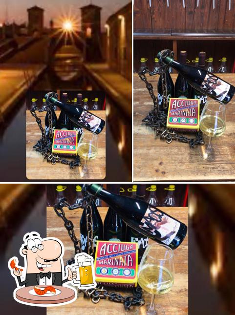 Puoi ordinare un rinfrescante bicchiere di birra chiara o scura