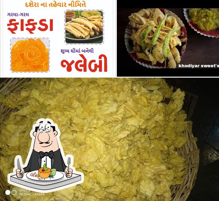 Food at khodiyar sweet mart