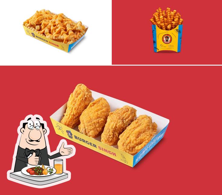 Food at Burger Singh