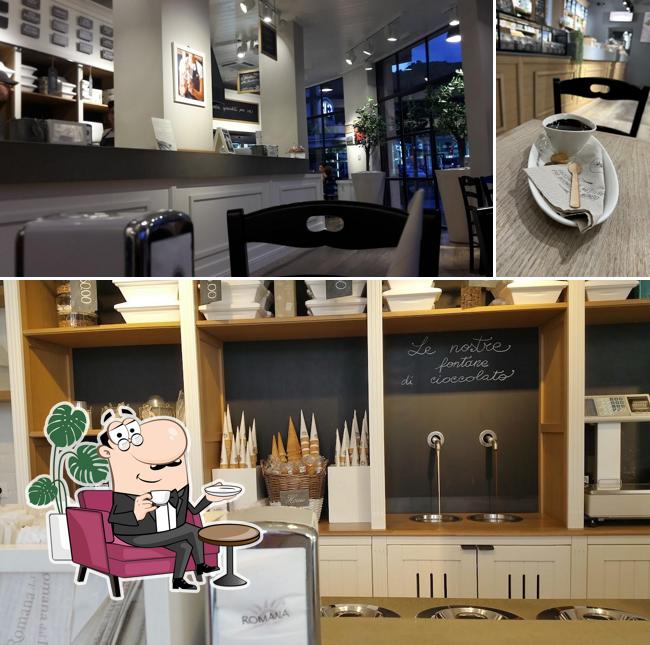 Tra le varie cose da Gelateria La Romana si possono trovare la interni e bevanda