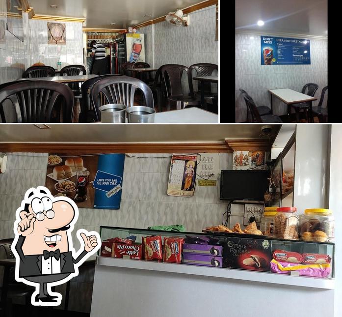 The interior of Hira Moti Restaurant