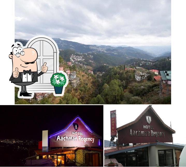 You can get some fresh air outside Hotel Aachman Regency Shimla