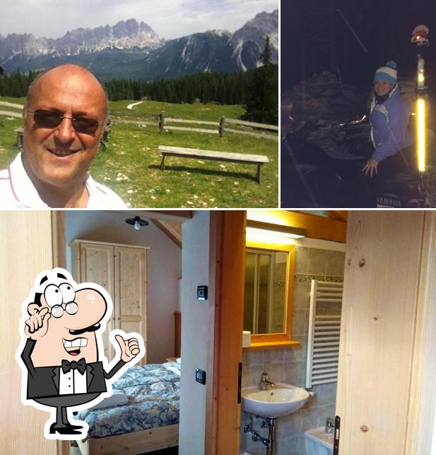 Gli interni di Malga Federa