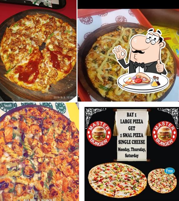 Pick pizza at Master burger