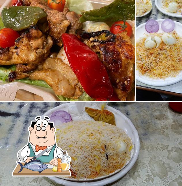 Grilled salmon at Cafe Noor