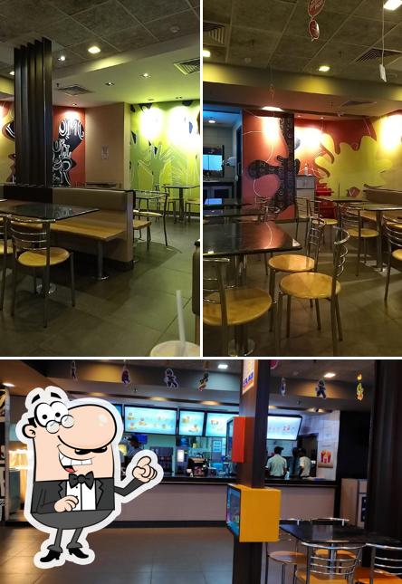 The interior of McDonald's