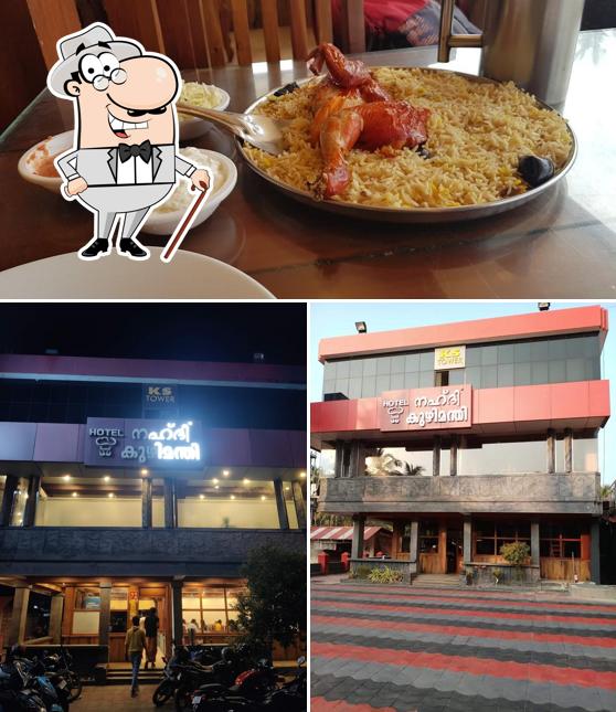 The photo of Nahdi Kuzhimandhi’s exterior and food