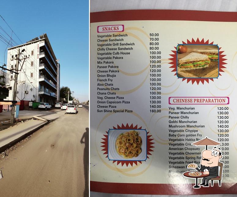 Enjoy the view at the outside area of SunShine Hotel & Restaurant