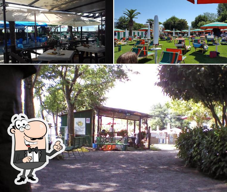 Gli interni di Riva Verde Bolsena stabilimento balneare ristorante bar appartamenti