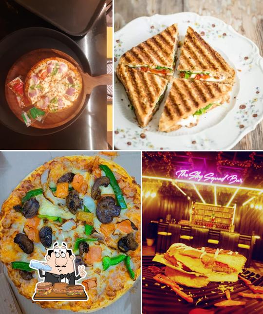 Lobster roll sandwich at THE SKY SQUAD CAFE AND LOUNGE