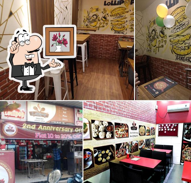 The interior of Lollipop Pizza Pizza, Momos,Chinese, Fast Food Veg & Non veg Restaurant
