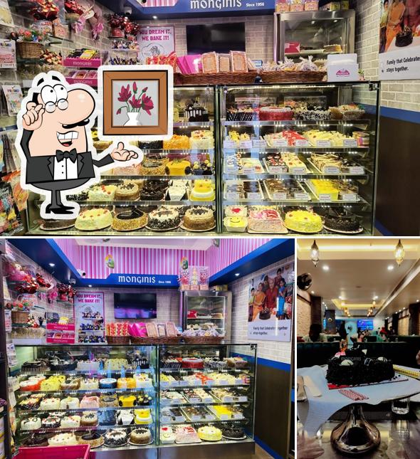 The interior of Monginis Cake Shop