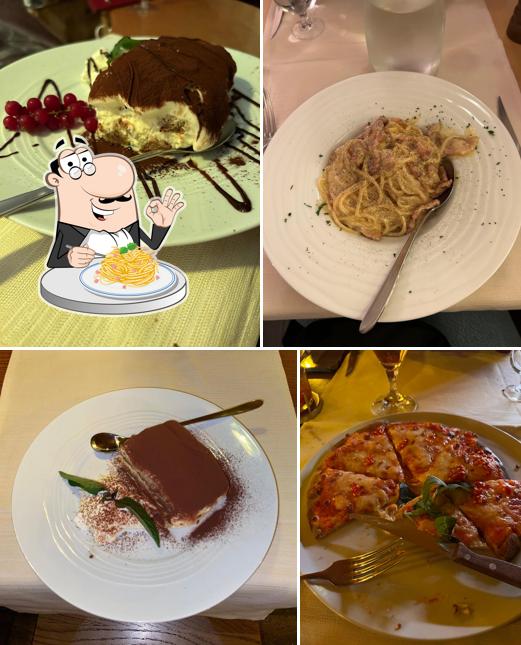 Spaghetti alla carbonara al Pizzeria Roma