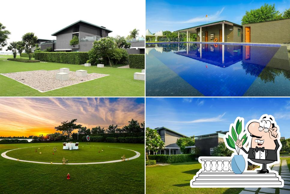 The exterior of Amatra by the Ganges