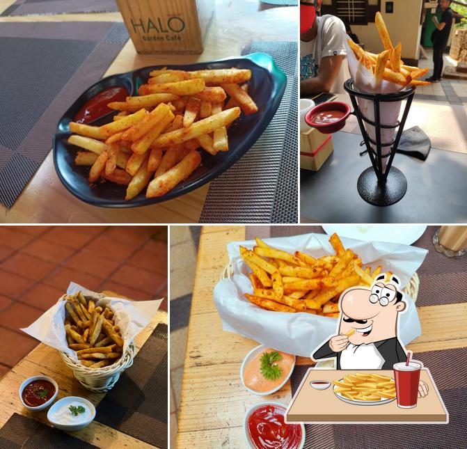 French fries at Halo Garden Cafe