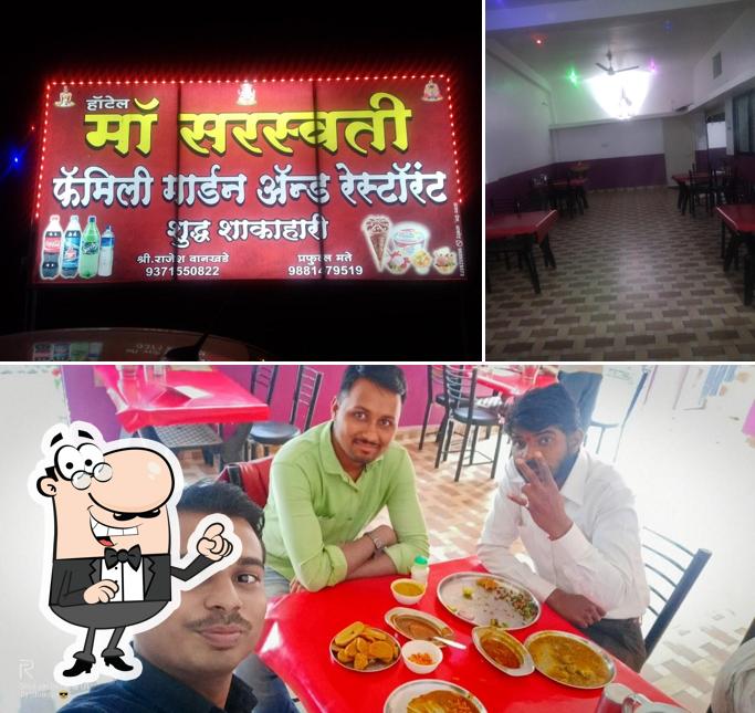The interior of Hotel Maa Saraswati Family Restaurent (PURE VEG)