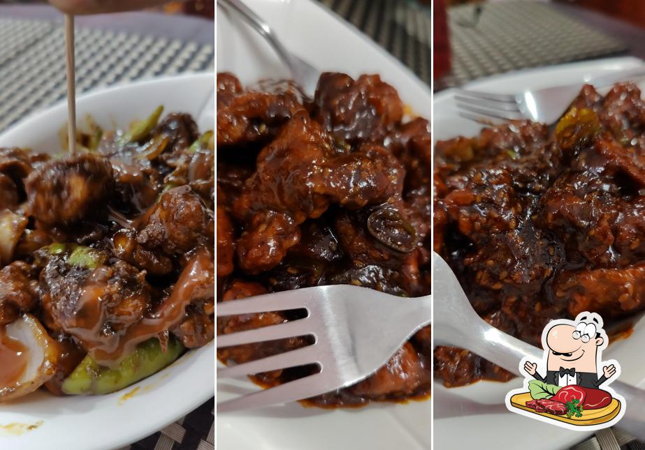 Pick meat dishes at JK Food Court