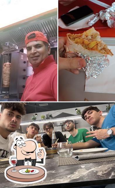 La cibo e interni del ristorante