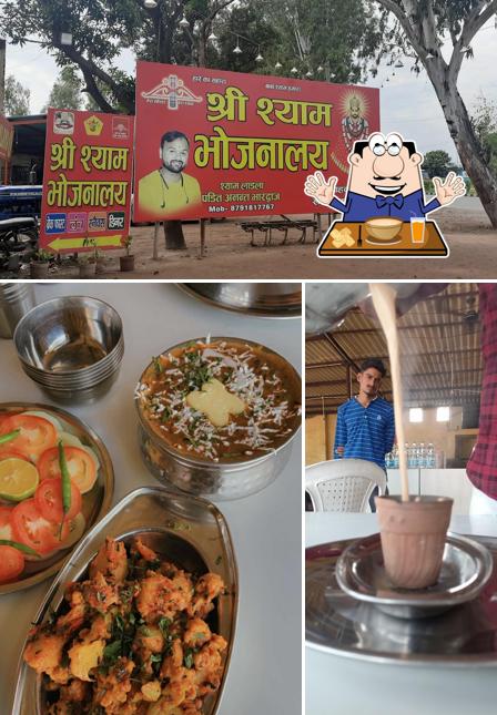 The picture of food and exterior at Shree Shyam Bhojnalaya