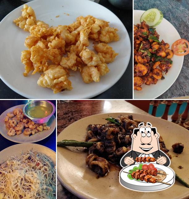 Food at Moonrakers Restaurant