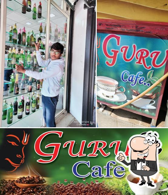 The interior of Guru cafe