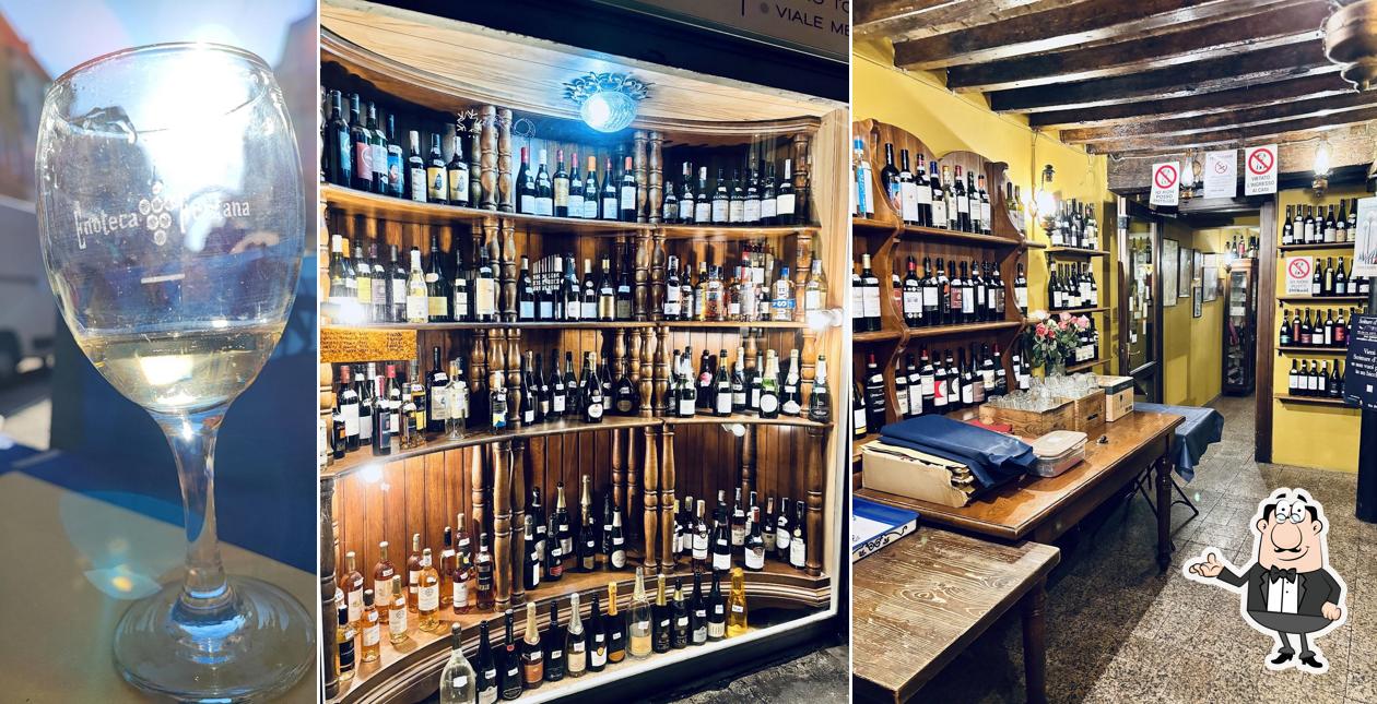 Gli interni di Enoteca Fontana