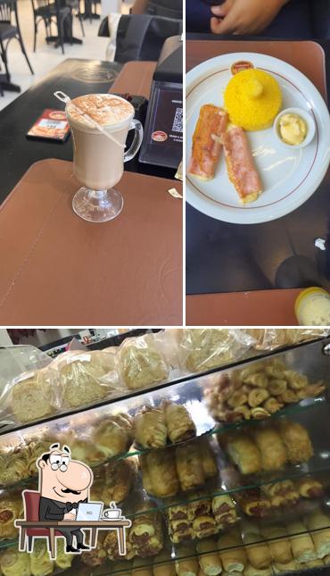 O interior do Panificadora Vitória