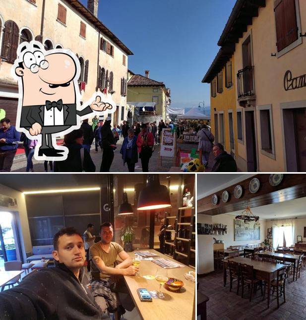Tra le diverse cose da Hosteria Alpino si possono trovare la interni e esterno