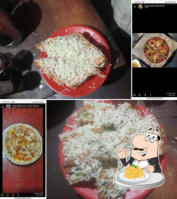 Spaghetti carbonara at Ashapura fast food