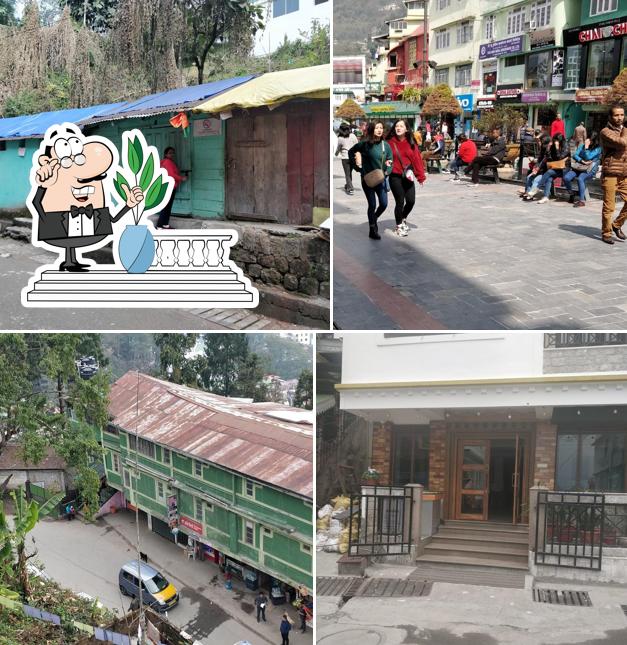 The exterior of Denzong Shangrila Lords Inn Gangtok