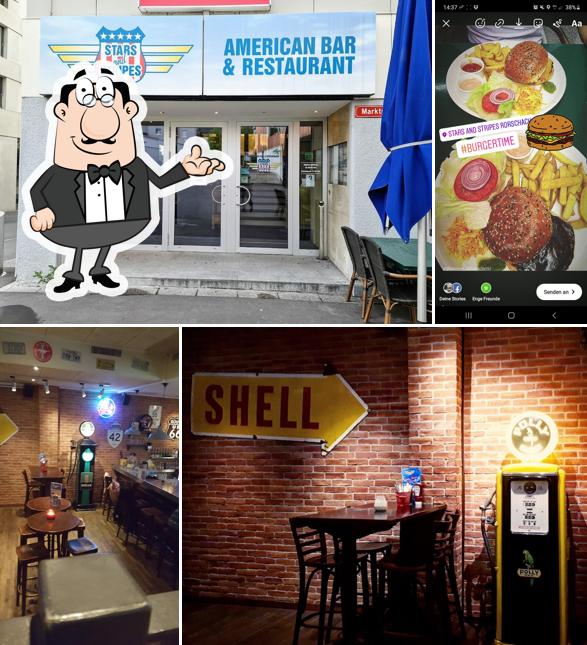 Siediti a un tavolo di Restaurant Rorschach - Stars and Stripes Rorschach