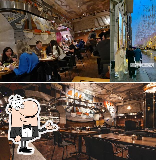 Installez-vous à l'une des tables de Tehnikum