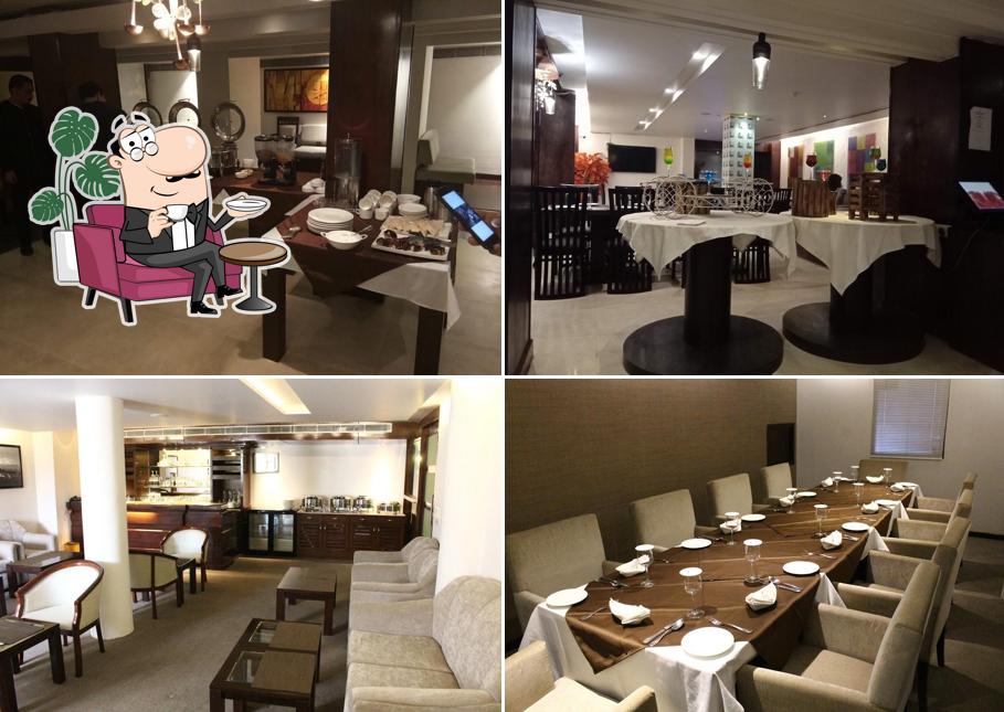 Take a seat at one of the tables at The Yellow Chilli