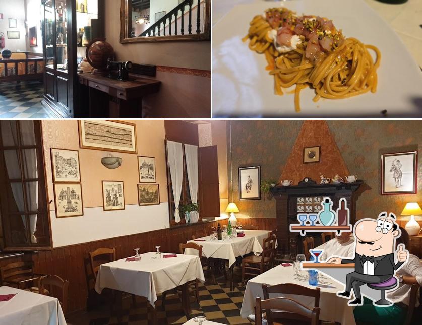 Dai un’occhiata alla immagine che raffigura la interni e cibo di Locanda del Gallo Bianco