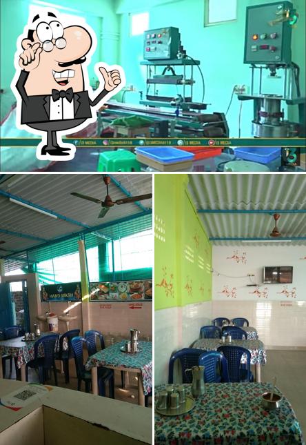 The restaurant's interior and exterior