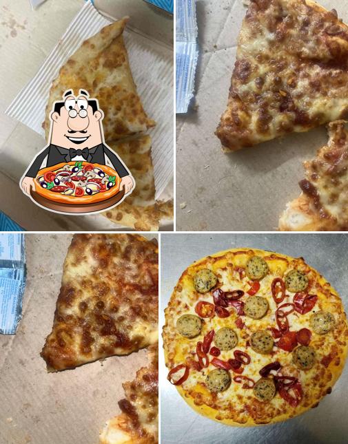 At Domino's Pizza, you can taste pizza
