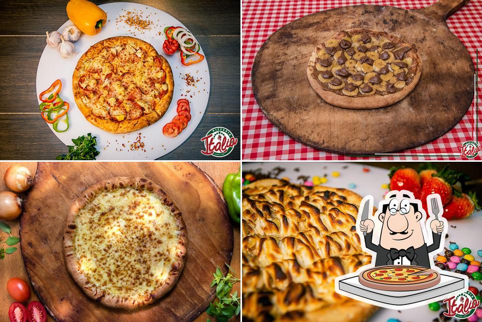 Consiga pizza no Pizzaria Itália Boqueirão