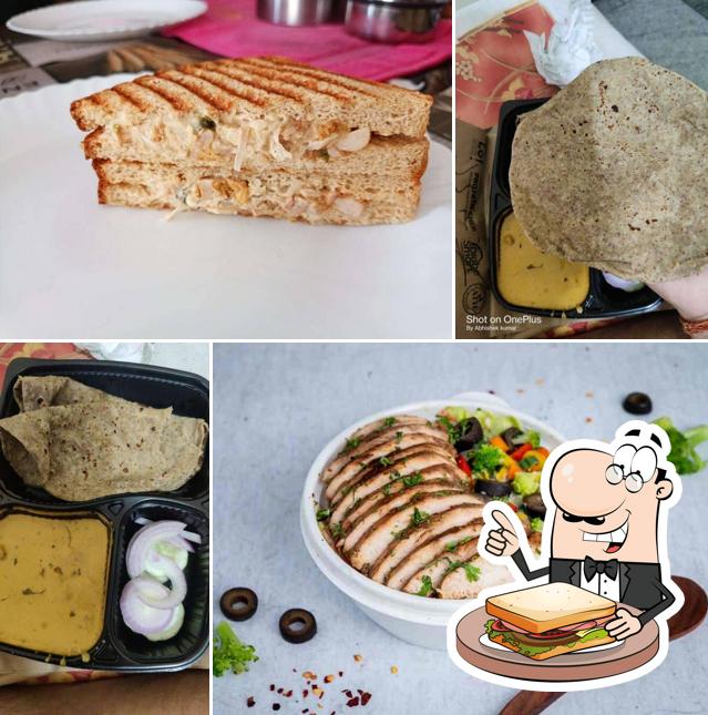 Grilled cheese sandwich at Protein Chef