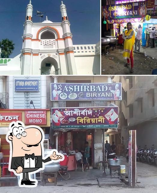 Among various things one can find interior and exterior at ASHIRBAD BIRIYANI