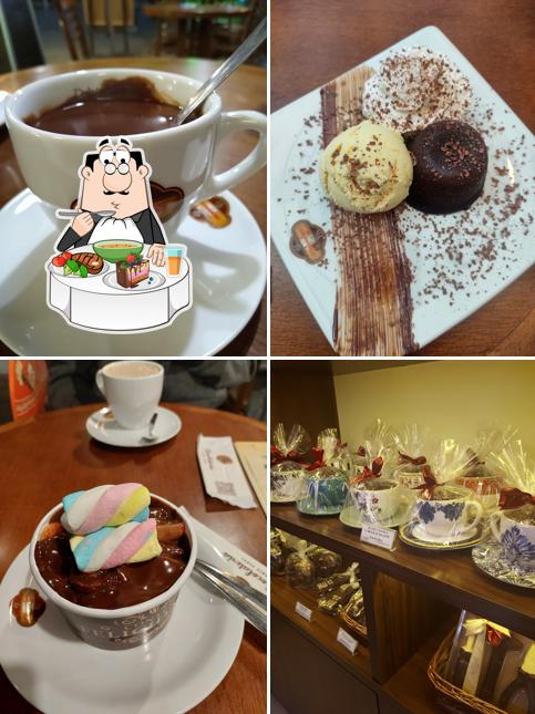 Sopa quente e azeda picante chinesa em Chocolateria Monte Verde