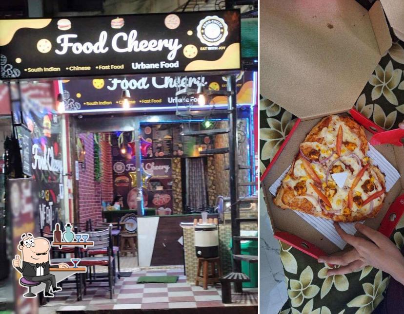 The interior of Food Cheery Indore