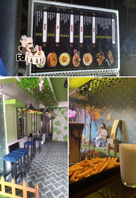 This is the image depicting food and interior at HARMAN'S RESTRO & CAFE