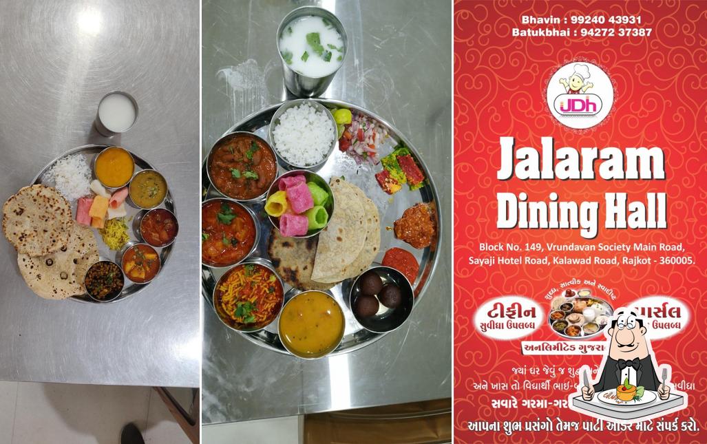 Food at Jalaram Dining Hall
