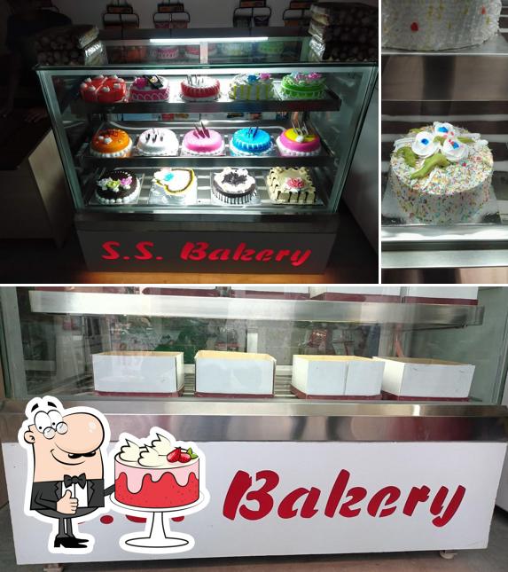 Red velvet cake at S.S bakery