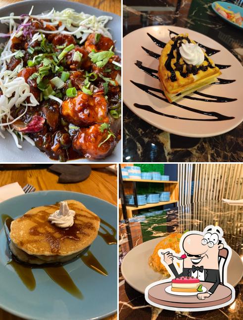 The Hashtag cafe offers a range of sweet dishes