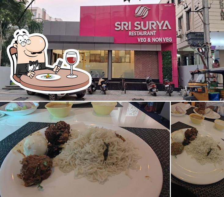 Food at Sri Surya Restaurant